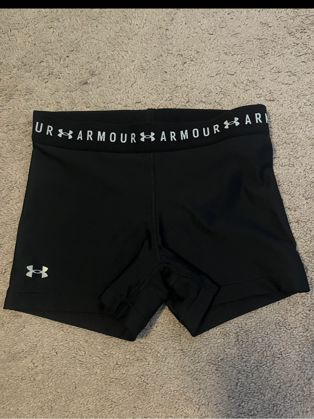 Under Armour Women's HeatGear Armour 3” Compression Short - Black, Size S (Used)